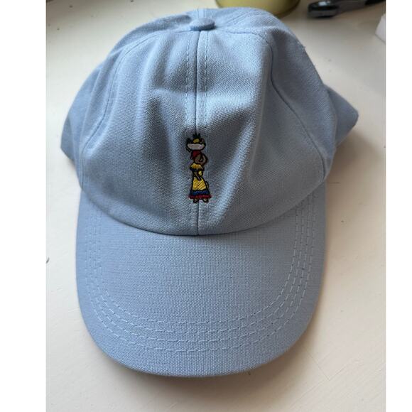 Kowu Light Blue Colombian Embroidered Adjustable Baseball Cap - Picture 1 of 13